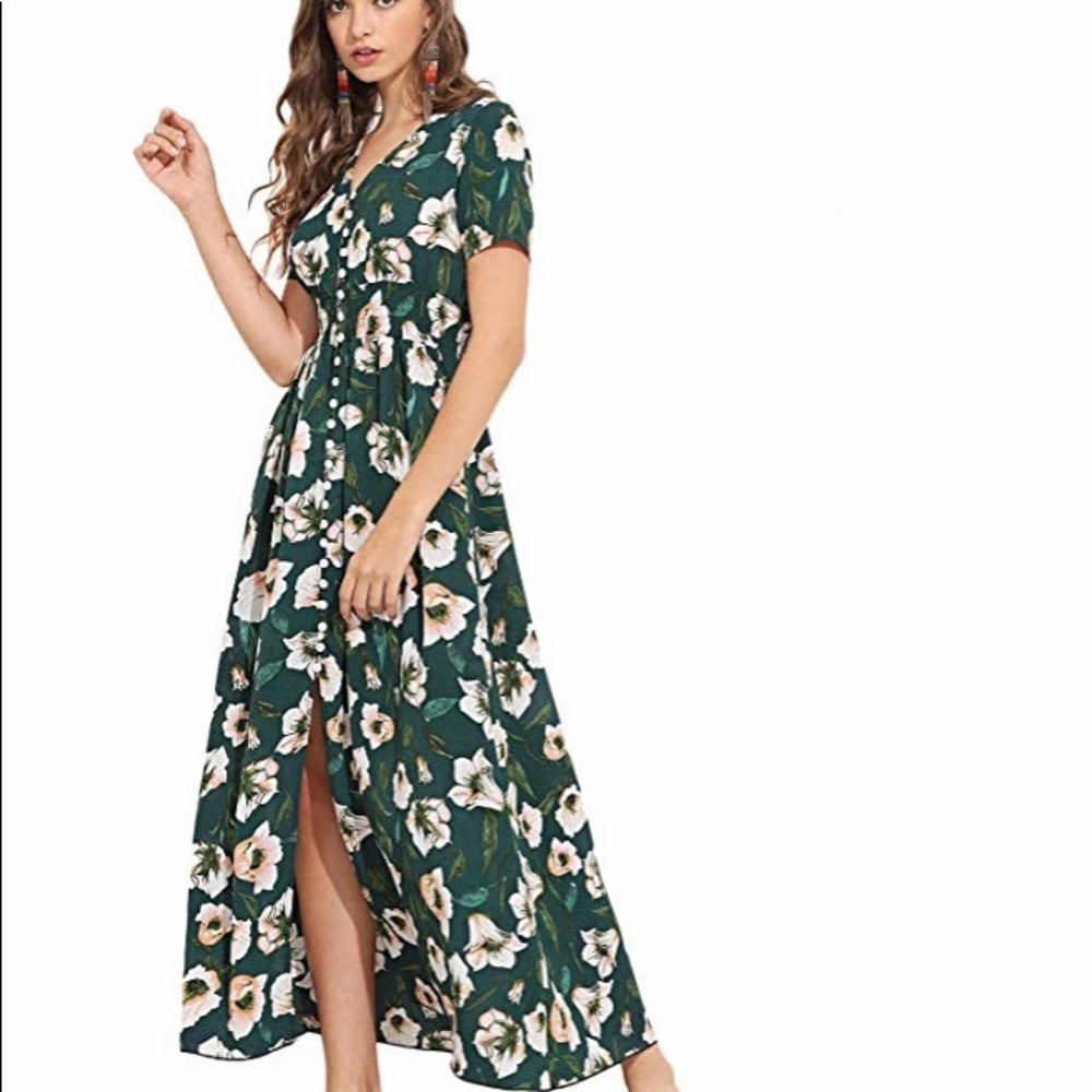 Floral Maxi Dress - Picture 3 of 4